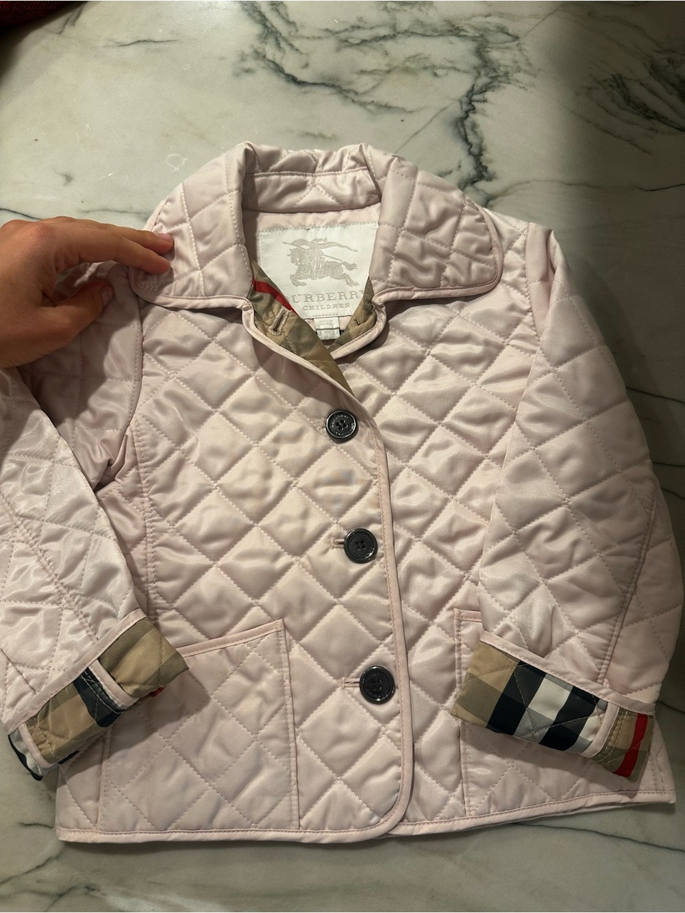 Burberry reversible quilted jacket in 3T - $600 BRAND NEW!!!